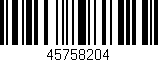 Código de barras (EAN, GTIN, SKU, ISBN): '45758204'