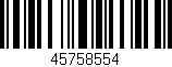 Código de barras (EAN, GTIN, SKU, ISBN): '45758554'