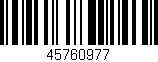 Código de barras (EAN, GTIN, SKU, ISBN): '45760977'