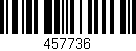 Código de barras (EAN, GTIN, SKU, ISBN): '457736'