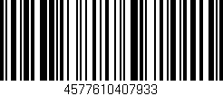 Código de barras (EAN, GTIN, SKU, ISBN): '4577610407933'
