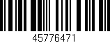 Código de barras (EAN, GTIN, SKU, ISBN): '45776471'