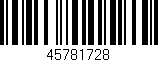 Código de barras (EAN, GTIN, SKU, ISBN): '45781728'