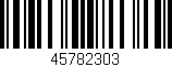 Código de barras (EAN, GTIN, SKU, ISBN): '45782303'