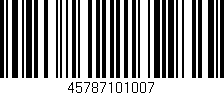Código de barras (EAN, GTIN, SKU, ISBN): '45787101007'