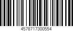 Código de barras (EAN, GTIN, SKU, ISBN): '4578717300554'
