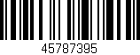Código de barras (EAN, GTIN, SKU, ISBN): '45787395'