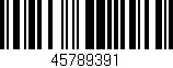 Código de barras (EAN, GTIN, SKU, ISBN): '45789391'