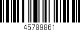 Código de barras (EAN, GTIN, SKU, ISBN): '45789861'