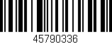 Código de barras (EAN, GTIN, SKU, ISBN): '45790336'