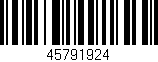 Código de barras (EAN, GTIN, SKU, ISBN): '45791924'
