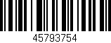 Código de barras (EAN, GTIN, SKU, ISBN): '45793754'