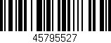 Código de barras (EAN, GTIN, SKU, ISBN): '45795527'