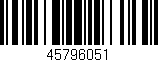 Código de barras (EAN, GTIN, SKU, ISBN): '45796051'