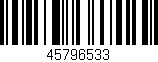 Código de barras (EAN, GTIN, SKU, ISBN): '45796533'