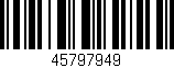 Código de barras (EAN, GTIN, SKU, ISBN): '45797949'