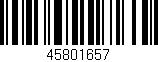 Código de barras (EAN, GTIN, SKU, ISBN): '45801657'