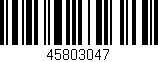 Código de barras (EAN, GTIN, SKU, ISBN): '45803047'