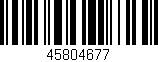 Código de barras (EAN, GTIN, SKU, ISBN): '45804677'