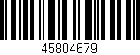 Código de barras (EAN, GTIN, SKU, ISBN): '45804679'