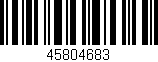 Código de barras (EAN, GTIN, SKU, ISBN): '45804683'