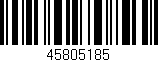 Código de barras (EAN, GTIN, SKU, ISBN): '45805185'