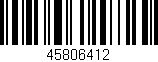 Código de barras (EAN, GTIN, SKU, ISBN): '45806412'