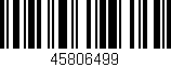 Código de barras (EAN, GTIN, SKU, ISBN): '45806499'