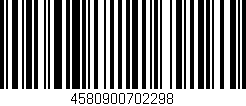 Código de barras (EAN, GTIN, SKU, ISBN): '4580900702298'
