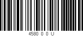 Código de barras (EAN, GTIN, SKU, ISBN): '4580_0_0_U'