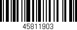 Código de barras (EAN, GTIN, SKU, ISBN): '45811903'