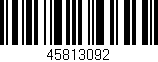 Código de barras (EAN, GTIN, SKU, ISBN): '45813092'