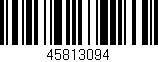 Código de barras (EAN, GTIN, SKU, ISBN): '45813094'