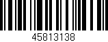 Código de barras (EAN, GTIN, SKU, ISBN): '45813138'