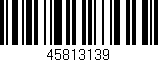 Código de barras (EAN, GTIN, SKU, ISBN): '45813139'
