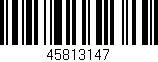 Código de barras (EAN, GTIN, SKU, ISBN): '45813147'