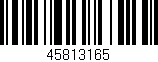 Código de barras (EAN, GTIN, SKU, ISBN): '45813165'