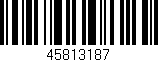 Código de barras (EAN, GTIN, SKU, ISBN): '45813187'