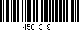 Código de barras (EAN, GTIN, SKU, ISBN): '45813191'