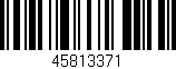 Código de barras (EAN, GTIN, SKU, ISBN): '45813371'
