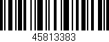 Código de barras (EAN, GTIN, SKU, ISBN): '45813383'