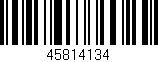 Código de barras (EAN, GTIN, SKU, ISBN): '45814134'