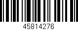 Código de barras (EAN, GTIN, SKU, ISBN): '45814276'