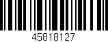 Código de barras (EAN, GTIN, SKU, ISBN): '45818127'