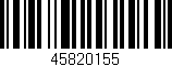 Código de barras (EAN, GTIN, SKU, ISBN): '45820155'