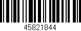 Código de barras (EAN, GTIN, SKU, ISBN): '45821844'