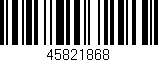Código de barras (EAN, GTIN, SKU, ISBN): '45821868'