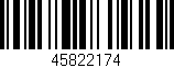 Código de barras (EAN, GTIN, SKU, ISBN): '45822174'