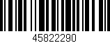 Código de barras (EAN, GTIN, SKU, ISBN): '45822290'