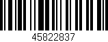Código de barras (EAN, GTIN, SKU, ISBN): '45822837'